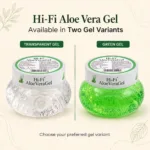 Hi-Fi Aloe Vera Gel Moisturizer 125 gm in green and transparent