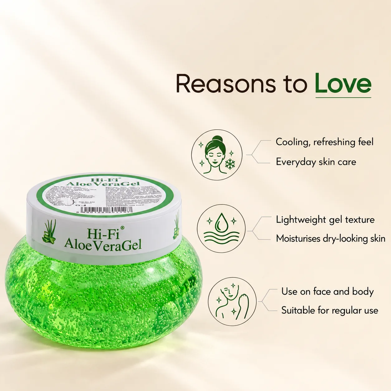 Aloe Vera Gel Moisturizer 125 gm (Matka)