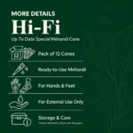 Hi-Fi Mehandi Cone Details