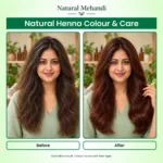 Natural Mehandi Hair Before-and-After