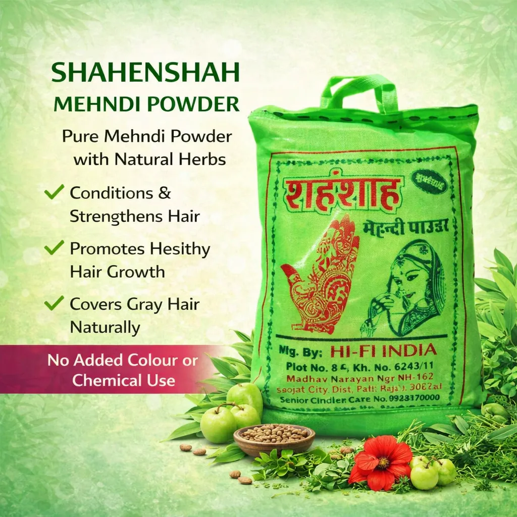 Shahenshah Mehandi Powder 400 gm Mrp-100/- (Pack of 2)