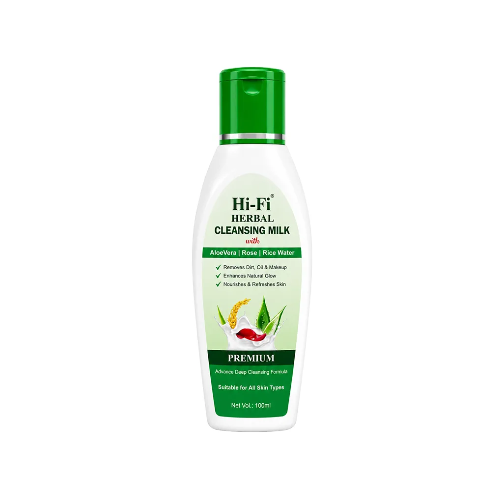 Herbal Cleansing Milk bottle for gentle daily face cleansing, available in 100 ml