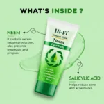 Natural Glow Neem Face Wash with neem extract and skincare ingredients